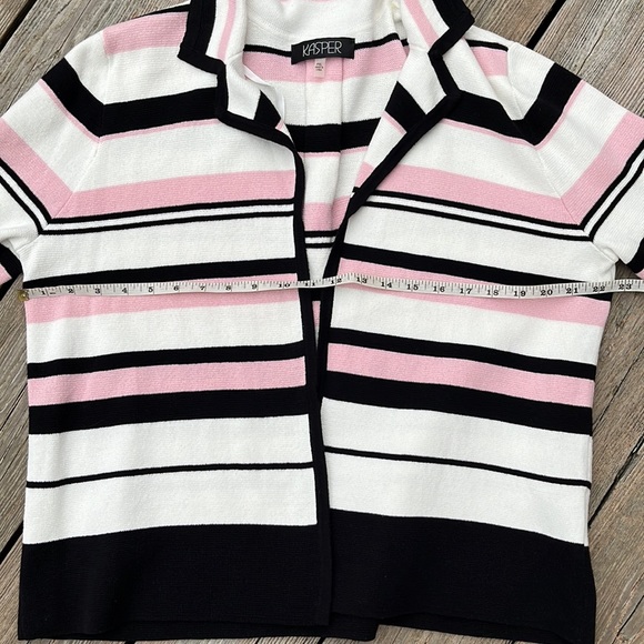 Kasper cotton open front cardigan PXL - Picture 7 of 8